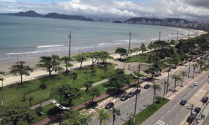 Aparecida Apartamento | Apto de frente pro mar em Aparecida, em Santos/SP