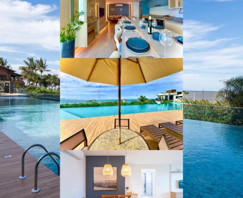 Itacolomi Apartamento | Apto Pé na Areia Vista Mar Incrível Condo Resort Completo com Piscina Infinita, Beach Tennis, Academia, Sala de Jogos, Brinquedoteca, Playground e Portaria 24H 3 Quartos com Ar-Condicionado, Churrasqueira Privativa Reserve Agora e Viva essa Experiência