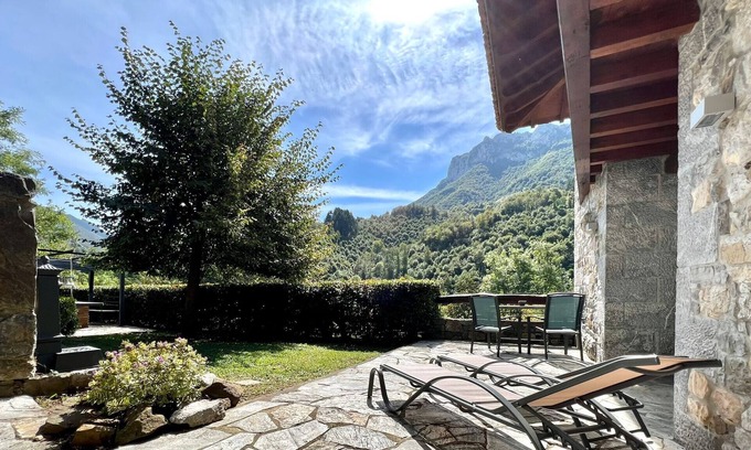 Campo de Caso Apartamento | Apto rural LL con encanto,Wifi,chimenea y vistas