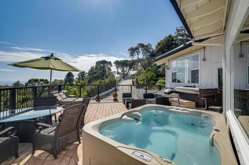 Aptos Casa | Aptos Home with Decks and Hot Tub - 2 Mi to Beach!