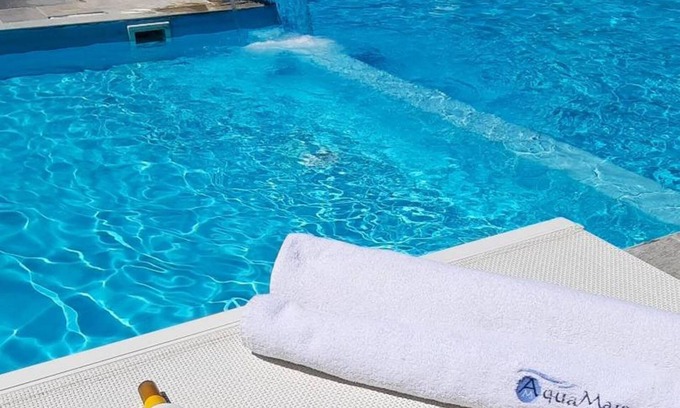 Pefkochori Apartamento | Aquamare Studios Pool and Seaview Escape
