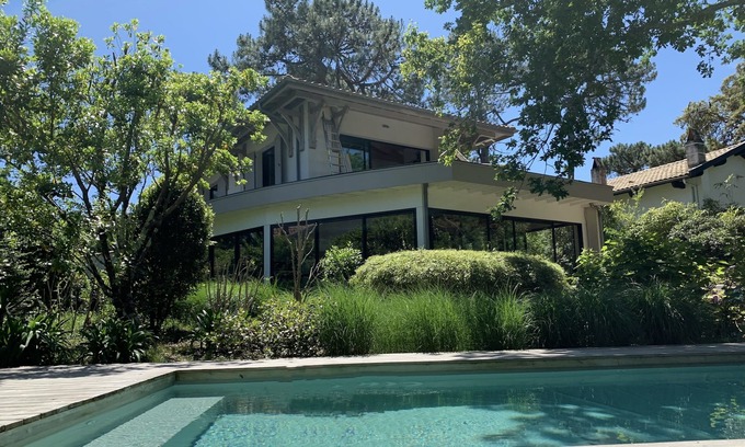 Arcachon Villa | Arquitecto villa Arcachon, 210 m2, piscina climatizada, cerca de la playa de Pereire