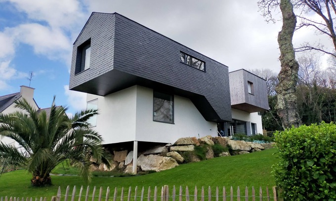 Plougastel-Daoulas Casa | Architect-designed house, sea view