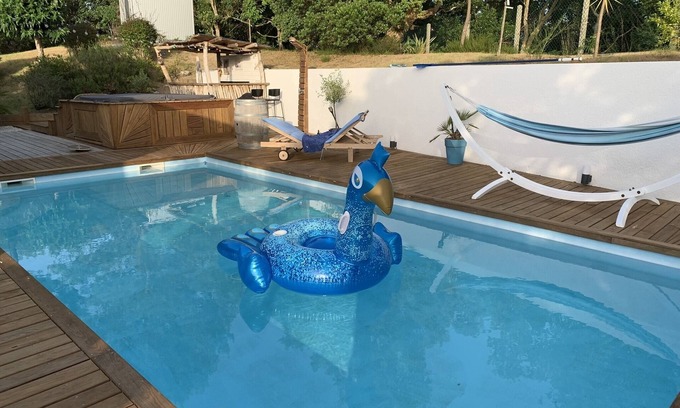 Labenne Casa | Casa de arquitecto con piscina tranquila sin vecinos
