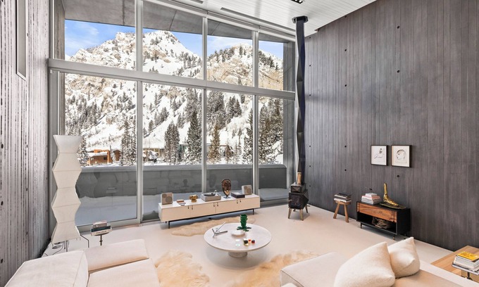 Salt Lake Mountain Resorts Casa | Architectural Gem by InvitedHome | Steam Room, Patio, Firepit, Unique Location