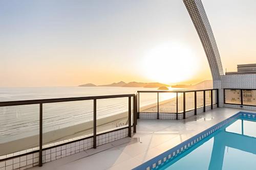 Boqueirao Apartamento | ARK Houses - Flat Moderno Vista-Mar - Piscina na Cobertura