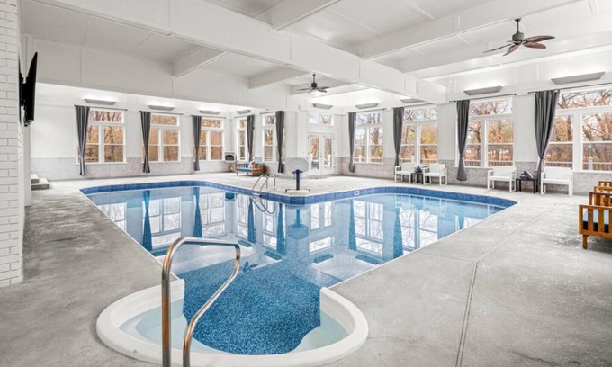 Bentonville Casa | Arkansas Grand Oasis: Heated Indoor Pool, Hot Tub & More!