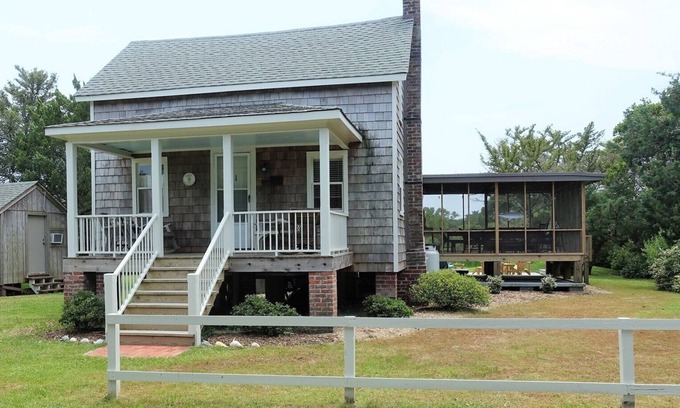 Ocracoke Cabaña | Around the corner from the Ocracoke Lighthouse and Springer's Point.