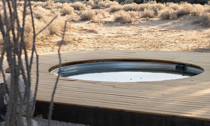 Twentynine Palms Casa | Arro Dunes - Rustic Cabin in the Desert - Wood burning hot tub - Cowboy pool