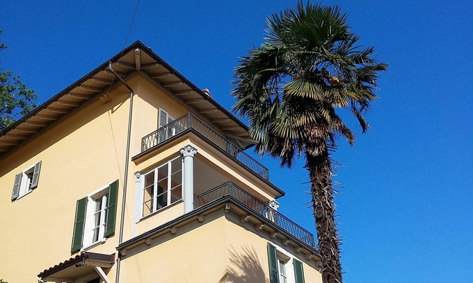 Cannobio Villa | Villa de estilo Art Nouveau con piscina, jardín, barbacoa, WiFi, vistas impresionantes, cerca de la ciudad.