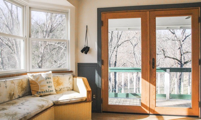 Marshall Casa | Casa de campo 3BR Asheville en 16 acres que bordean la tierra de Wildlife Resources