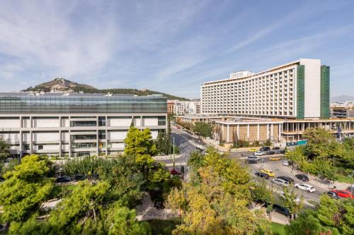 Pangrati Apartamento | Athena Blue Lux Apartments 2BR 2BA with City Skyline View, near Kolonaki