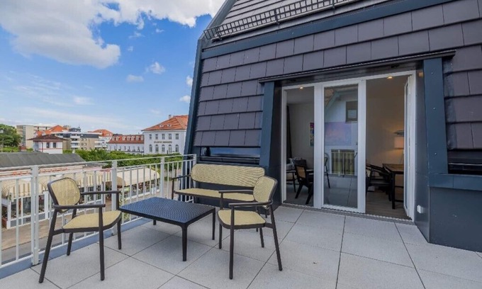 Alt-Travemunde/Ronnau Apartamento | Atlantic Grand Hotel - Studio Plus mit Balkon