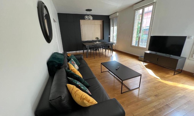 Anatole France Danton Apartamento | Au Cœur de Coty Le Havre 3 chambres et billard 90m2 - Les Appartements Océane