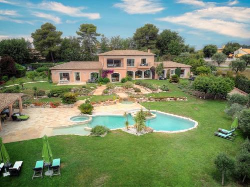 Mougins Cama Y Desayuno | "AU HAVRE DE PAIX" 5 étoiles Prestige jacuzzi, hammam, sauna, PISCINE chauffée Mougins Cannes Grasse