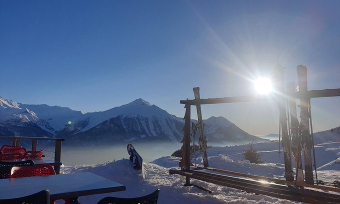 Orcieres-Merlette Apartamento | AU Pied DES Pistes, Départ et Retour ski aux Pieds !!!! Grand Appartement 52 m2