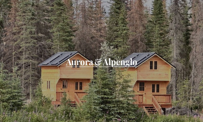 Denali Cabina | Aurora and Alpenglo Paired Lakefront Cabins