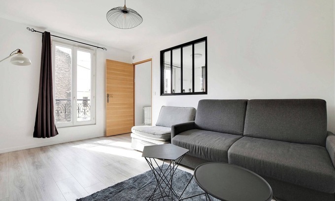 19th Arrondissement Apartamento | Apartamento auténtico - 1 dormitorio, 5 habitaciones - La Villette