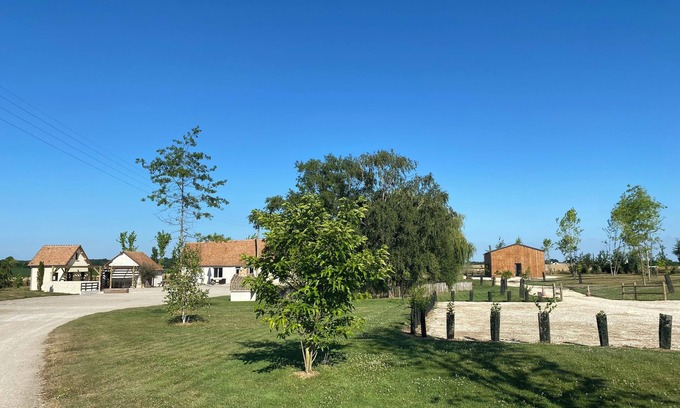 Nouans Cabaña | ❤️ Authentic cottage in the heart of the countryside- jacuzzi-ideal for friends-family-celebrations