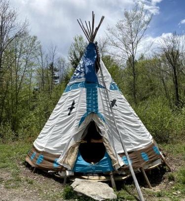 Chatham Otro | Authentic Tipi Set in the Stunning Woodland of the White Mountain National Forest, New Hampshire