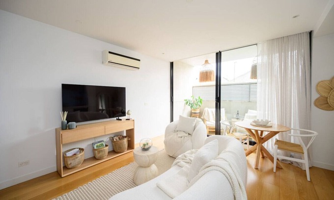 Port Melbourne Apartamento | Ava | 100m to Beach & Bay St