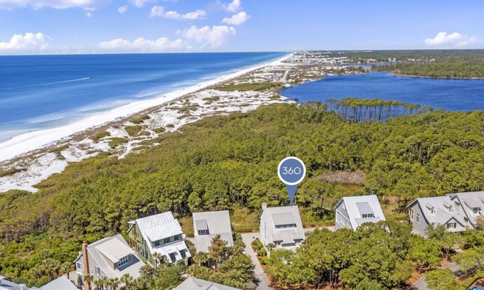 Gulf District Casa | ¡Al sur de 30A con vistas al golfo! "3 hermanas en la playa" Luxury Park Row Home!