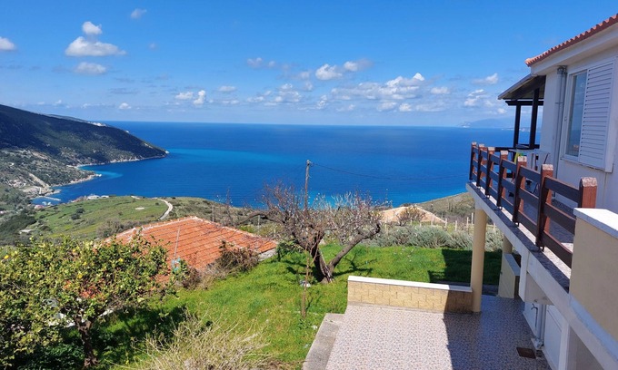 Angon Casa | Azure Horizon Apartment - Kefalonia , with Sea View, Balcony & Wi-Fi