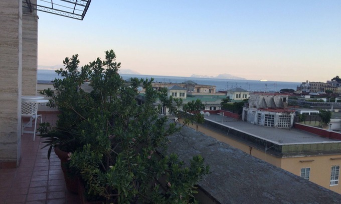 Chiaia Cama Y Desayuno | B & B "Casa Miranapoli" Habitación doble panorámica con vista
