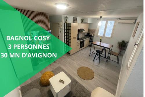 Bagnols-sur-Ceze Apartamento | Bagnol Cosy- 3 personnes - 30 minutes Avignon
