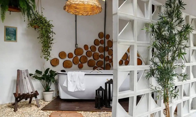 Campeche Norte Chalet De Esquí | Balinesa Cabana Meio uma Floresta Encantada!