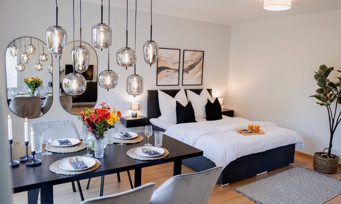 Schwerin Apartamento | Balkontraum für 4 am Sieben Seen Center