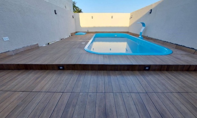 Matinhos Casa | Balneário Céu Azul, with swimming pool 350m from the beach