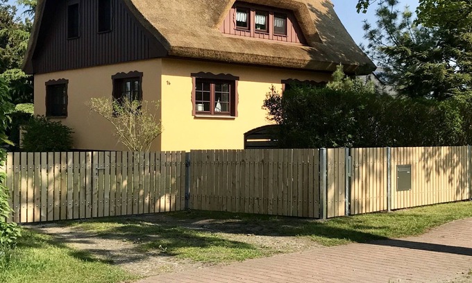 Wieck auf dem Darss Casa | Mar Báltico, gran casa de campo con techo de paja, 7 pers., Zona tranquila, ideal para familias