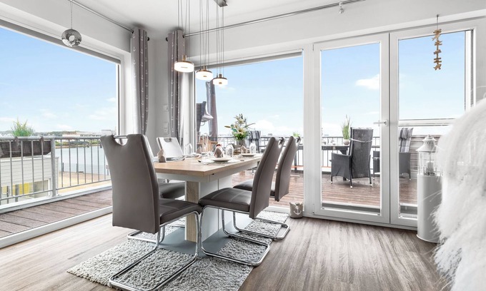 Olpenitz Apartamento | Amplio apartamento con impresionantes vistas de Schlei, el puerto y el mar Báltico