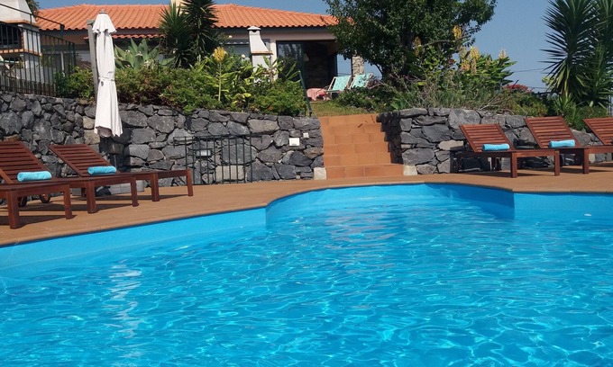 Calheta Cabaña | Banda do Sol Luxury Cottages - vista espectacular, piscina y terraza privada