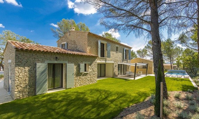 Gordes Villa | Villa-Premium-Baño en la habitacion-Vista al bosque-Bastide 4 chambres 3 sdb