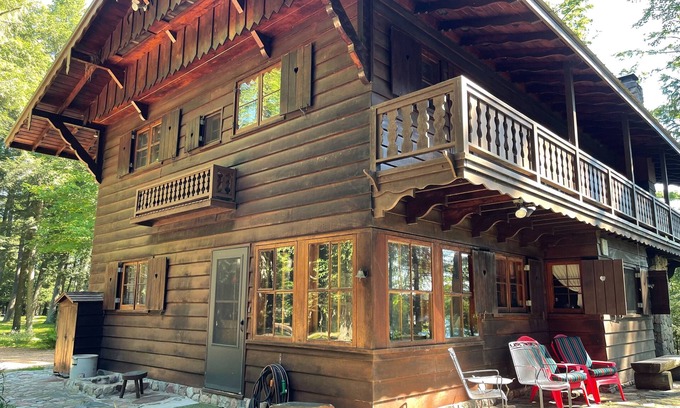 Eagle River Casa | Bavarian Style Lake Lodge on 26 Private Acres