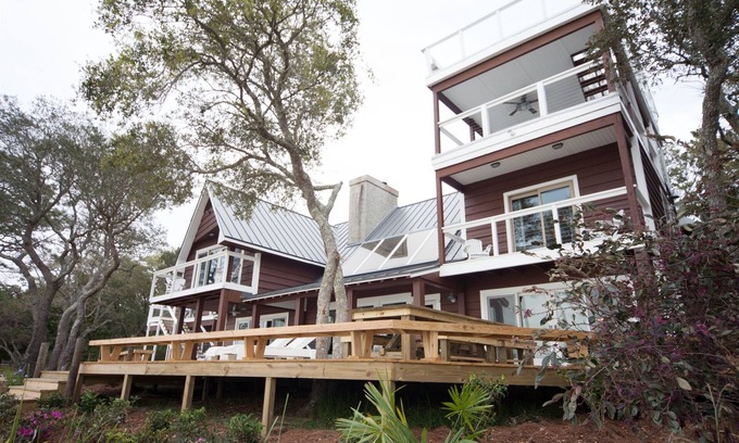 Gulf Breeze Casa | Un hermoso retiro justo en East Bay- Puestas de sol, rampa para botes, pesca ....