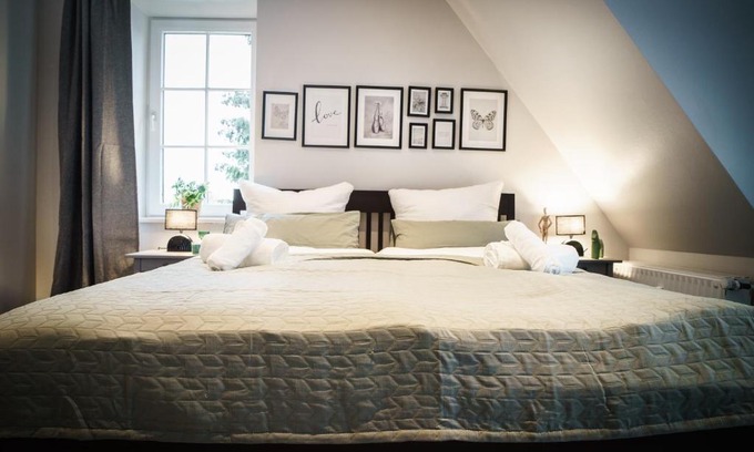 Mettingen Apartamento | BBQ I XXL Rooftop I Kamin I King I Kücheninsel I Wasch I WOOON Design BnB I