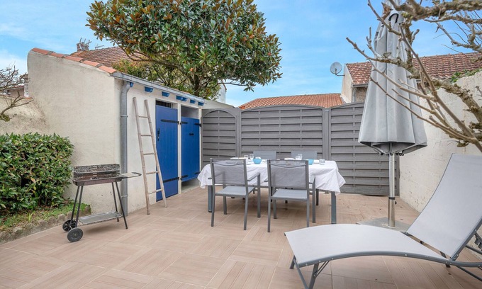La Bernerie-en-Retz Casa | Playa a 200 m, casa de una sola planta, 4 personas.