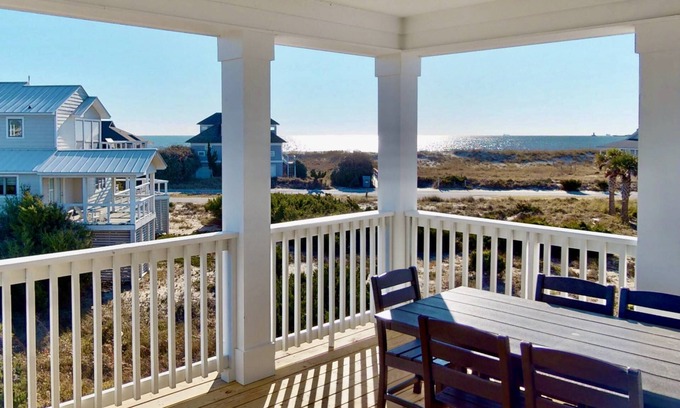 Bald Head Island Casa | Beach Bliss - New Luxury Beach House, Ocean Views, Near Beach, 2 Decks, Both Clubs, Gourmet Kitchen