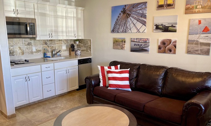 North End Condominio | Beach-Block Suite For Family Fun in OCNJ - Ground Level, Parking, 10th & Ocean