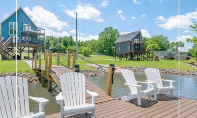 Rhodhiss Cabaña | Beach cottage on the Catawba River with lots of outdoor space!