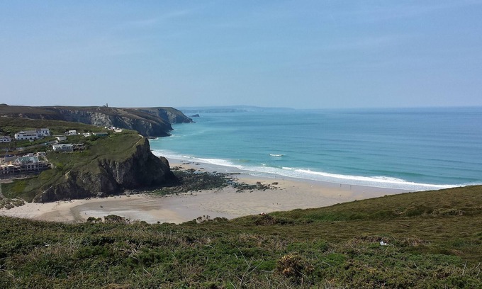 Porthtowan Cabaña | Beach Cottage con increíbles vistas a la playa y al mar