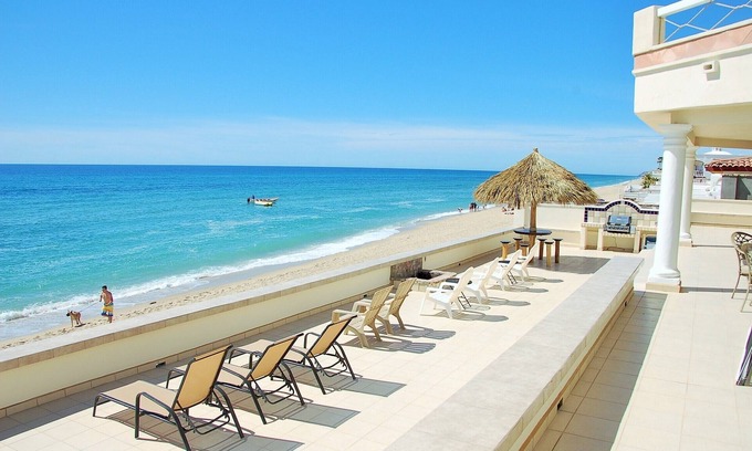 Las Conchas Casa | PLAYA ARCADIA 🐬 frente a la playa 🐬 Palapa, hoguera, cubierta de arriba y nueva cocina