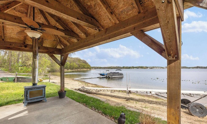 La Porte Casa | Beach Front with Dock, Sauna, Hot Tub - MTM Premier