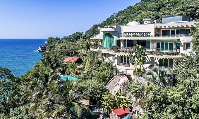 Boca de Tomatlán Villa | Villa Armonia frente a la playa con impresionantes vistas