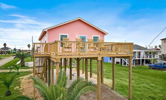 Surfside Beach Casa | Beach Getaway with Deck, Steps from the Beach