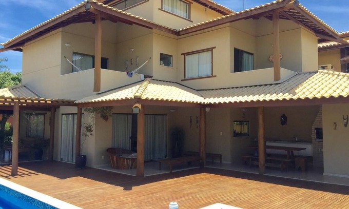 Itacimirim Casa | Beach House in Guarajuba 5 Suites Cond. Genipabu Summer Place Background with Lagoon