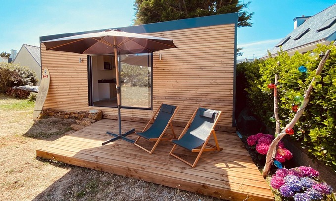 Clohars-Carnoet Apartamento | Beach Loft, new comfortable 20m2 studio, 50 m from the beach, Le Poudu, South Brittany